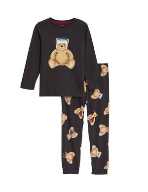 marksandspencer XMS2023 sleapwear T867045XHL detska pyzamova vanocni rodinna souprava s motivem spencer bear 499Kc.jpg
